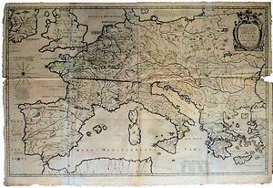 Landkarte von Petrus Bertius aus dem Jahr 1620
