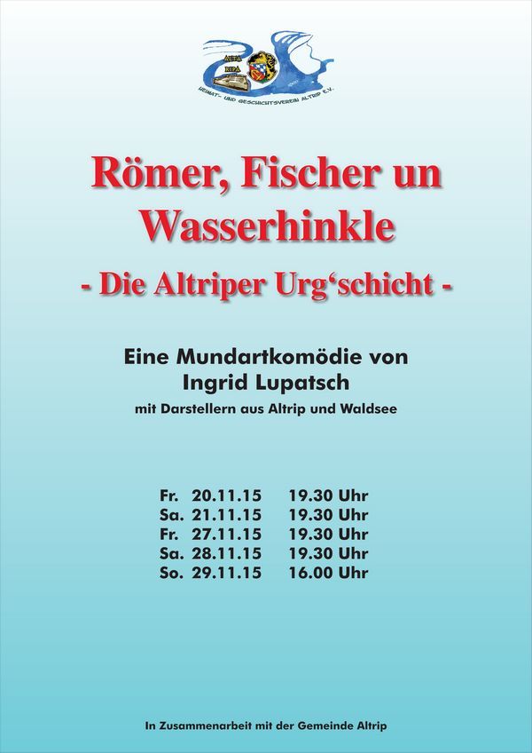 "Römer, Fischer un Wasserhinkle - Die Altriper Urg'schicht"