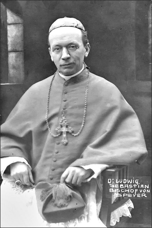 Ludwig Sebastian (* 6. Oktober 1862 in Frankenstein; † 20. Mai 1943 in Speyer), von 1917 bis 1943 Bischof der römisch-katholischen Diözese Speyer.