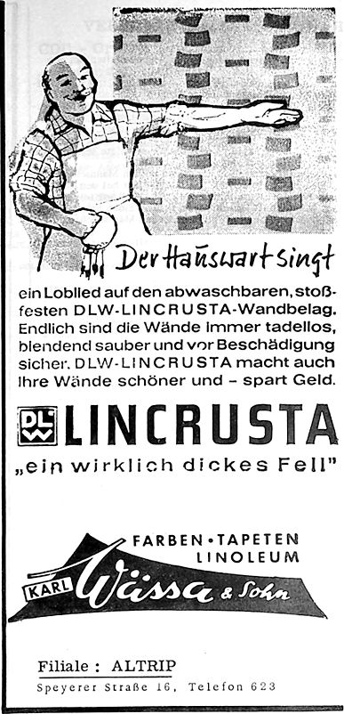 Nachrichtenblatt der Gemeinde Altrip | Donnerstag, den&nbsp;2. Juli 1964 | 5. Jahrgang - Nummer 27&nbsp;-  Fa. Wässa & Sohn 