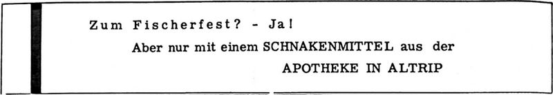 Nachrichtenblatt der Gemeinde Altrip |&nbsp; Donnerstag, den 1. Juli 1965 | 6. Jahrgang - Nummer 26&nbsp;