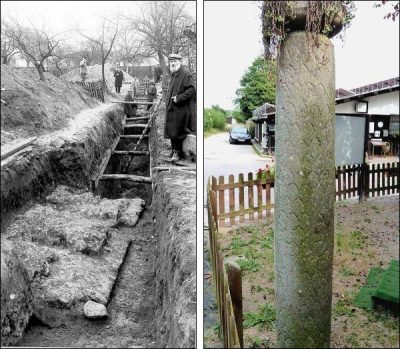 Torso einer römischen Jupitersäule fristet Schattendasein auf Altriper Gemarkung