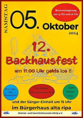 Einladung zum traditionellen Backhausfest
