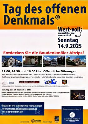 Kulturhistorisches Wochenende im September!