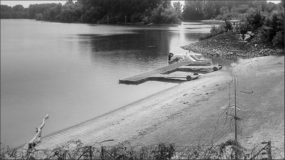 Sportboot im Rhein gesunken