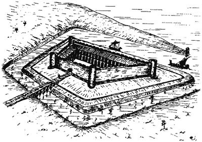 Systematisch nach Überresten des Kastells gegraben