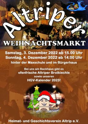 Einladung zum Altriper Weihnachtsmarkt 2022