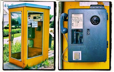 Inbetriebnahme eines Fernsprechhäuschens