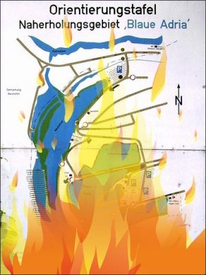 Der Neuhofener Altrhein brennt