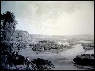 Seit Menschengedenken wanderte der Rhein vor der Rheinregulierung ständig zwischen den Hochgestaden in einer Breite von bis zu 4 km hin und her.