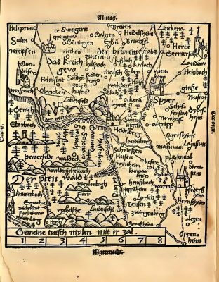 Altrip in der „Cosmographei“ von Sebastian Münster