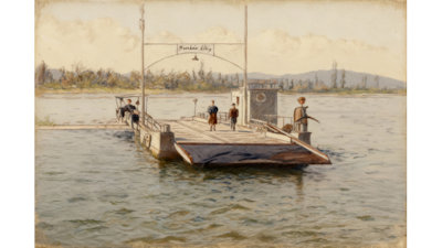 Die alte Altriper Gierfähre