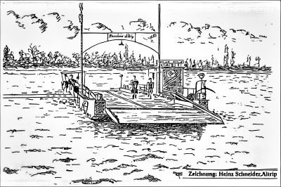 Die alte Altriper Gierfähre