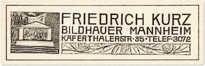 Briefkopf Friedrich Kurz