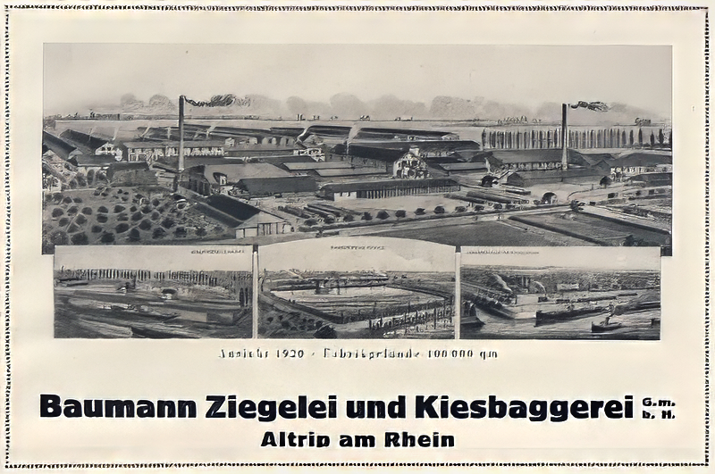 Baumann Ziegelei und Kiesbaggerei, Altrip am Rhein