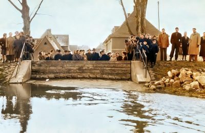 Die geschlossene Dammscharte am 17. Januar 1955