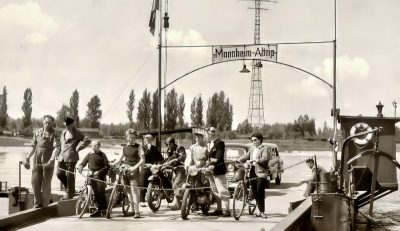 Die alte Gierfähre um 1950