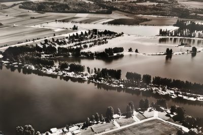 Das heutige Naherholungsgebiet „Blaue Adria“ Anfang der 1960er Jahre.