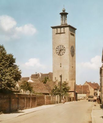 Der Altriper Wasserturm, Mitte der 1950er Jahre