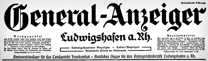 Generalanzeiger Ludwigshafen