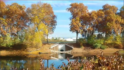 Durchstich vom Rhein unter der Fährstraße zum Altrheinarm Prinz-Karl-Wörth