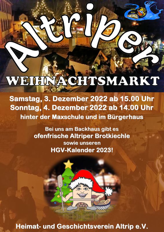 Einladung zum Altriper Weihnachtsmarkt 2022