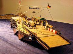 Modell der Altriper Gierfähre