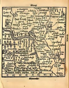 Altrip in der „Cosmographei“ von Sebastian Münster (1537)