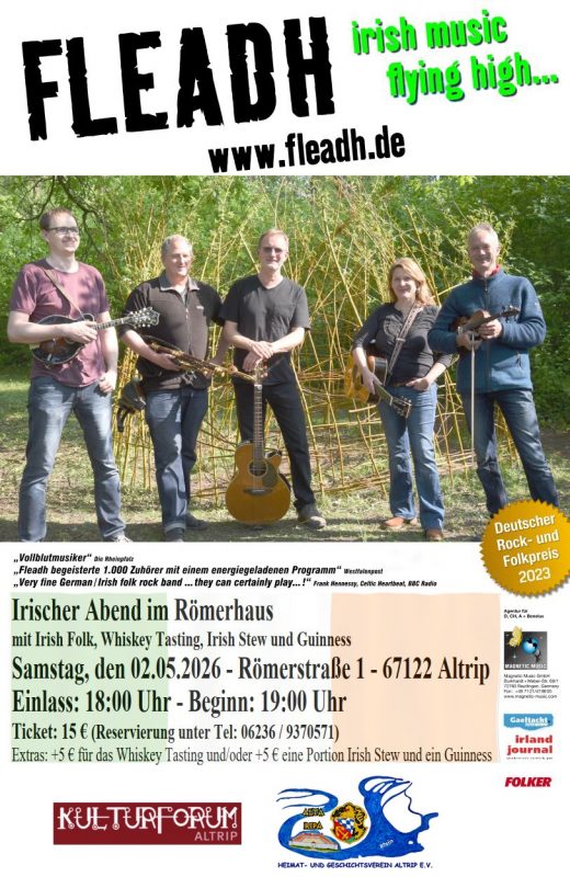 Irischer Abend mit der Folkband Fleadh