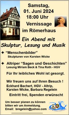 Einladung zur Vernissage im Römerhaus